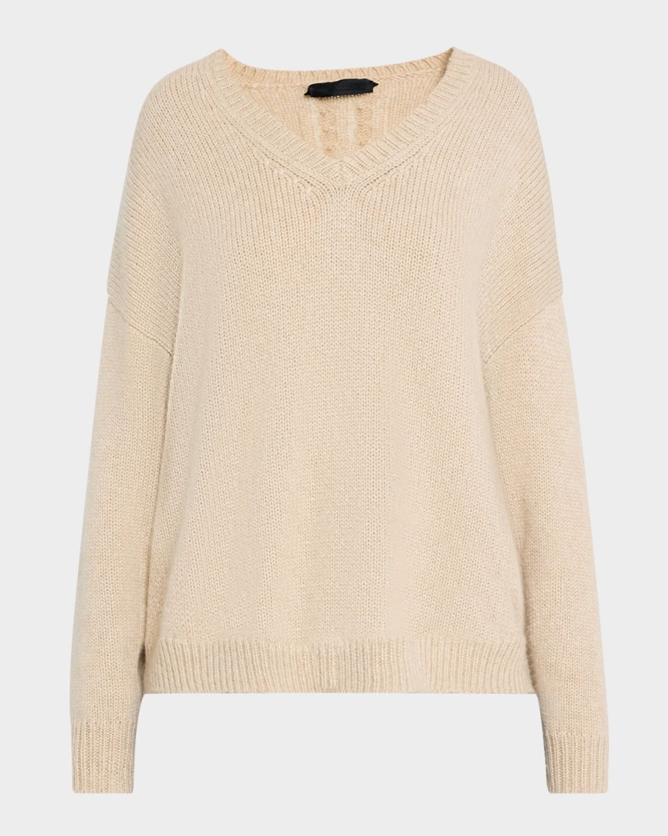 Shagan V-Neck Cashmere Sweater